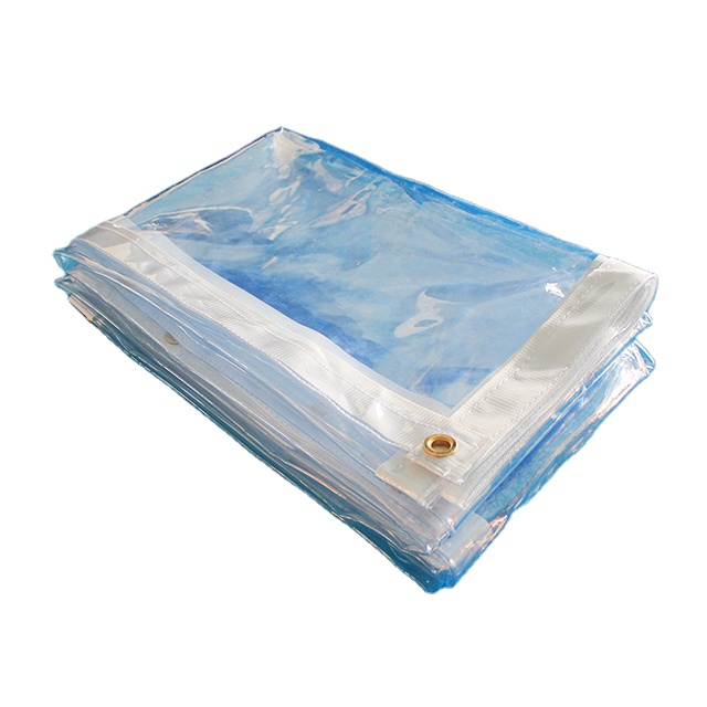 10' x 14' Clear Vinyl Tarp - 20 MIL - Fire Retardant Clear Vinyl