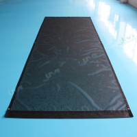 Heavy Duty Polyester PVC Coated Black Mesh Fabric with Grommets