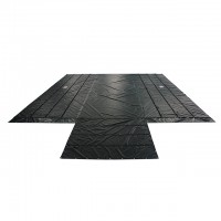 18 oz black Lightweight Heavy Duty 4 Feet Drop Lumber Tarp Steel Tarp For Flatbed Truck