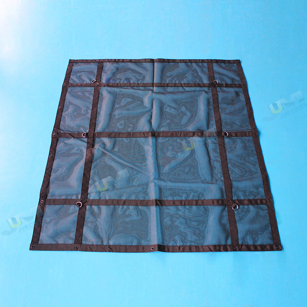 Outdoor mesh tarps 20 ft x 30 ft Black Color Heavy Duty PVC Coating Mesh Cover