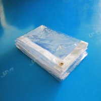 Clear PVC Transparent Tarpaulin with Eyelet