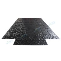 Flatbed Black lumber Tarp 18 oz vinyl heavy duty D-ring tarp