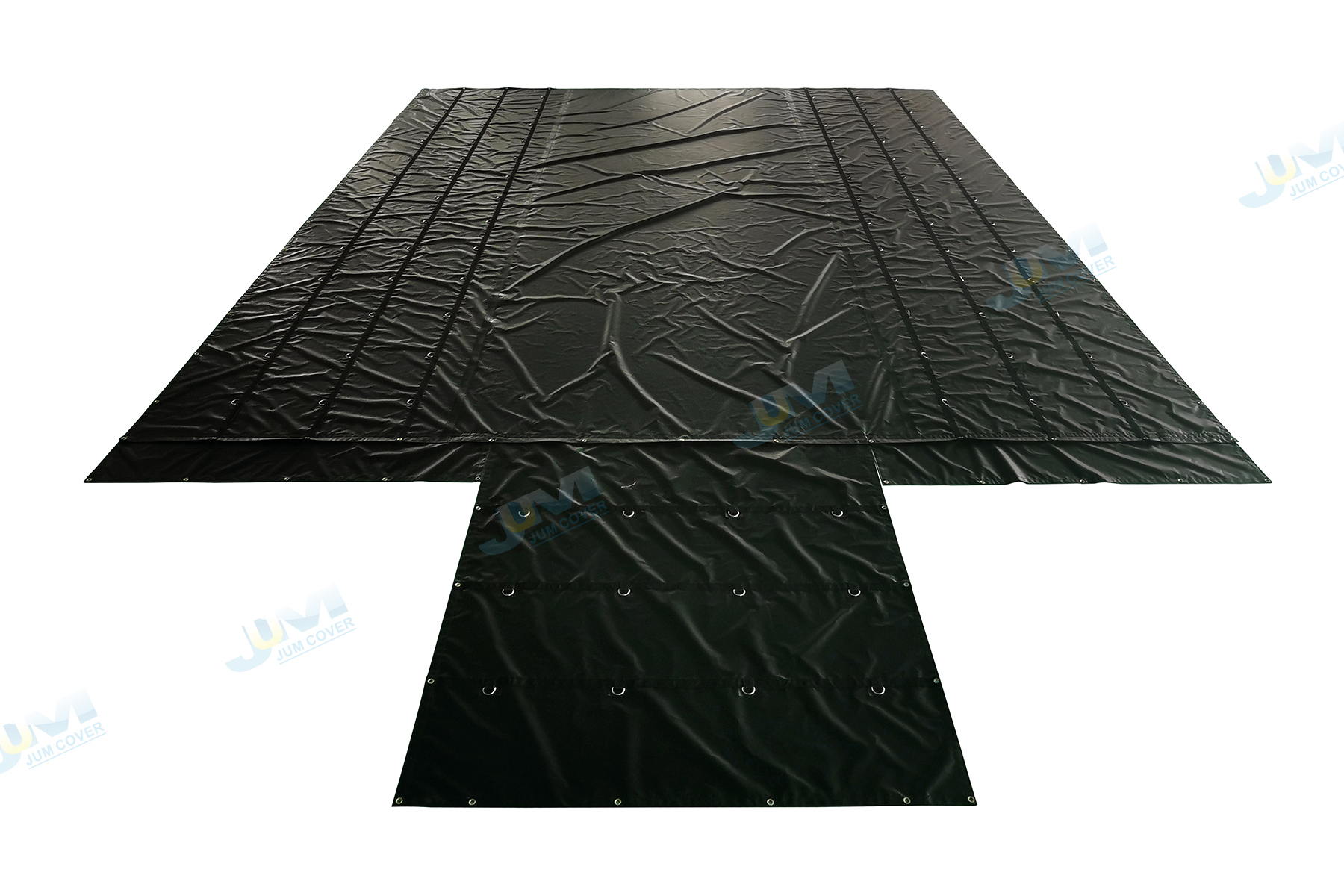 Heavy Duty PVC Coated Vinyl Lumber Tarp For Truck Cover