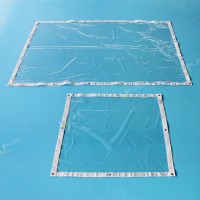 PVC Tarpaulin Soft Glass Tarpaulins Waterproof Cover UV Protection Insulation with Grommets