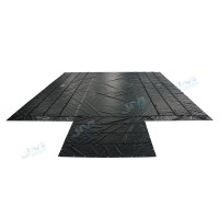 Waterproof PVDF lacquering on surface PVC coated tarpaulin roll fabric for truck cover