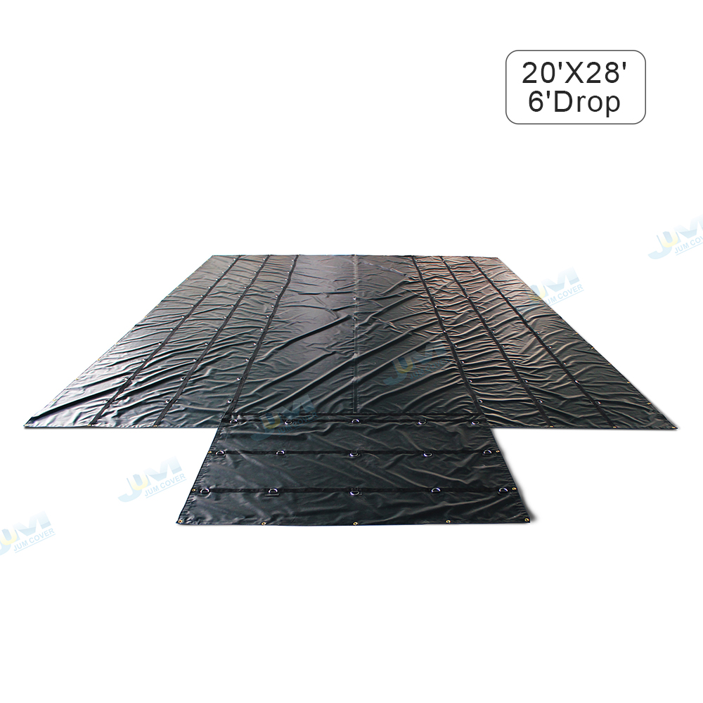 High Quality Black 18oz Viny Lumber Tarp