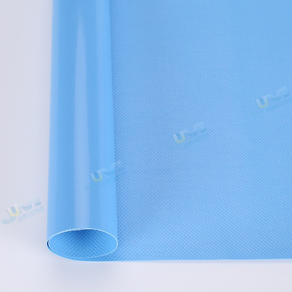 PVC knife coating fabric inflatable material-Sapphire blue