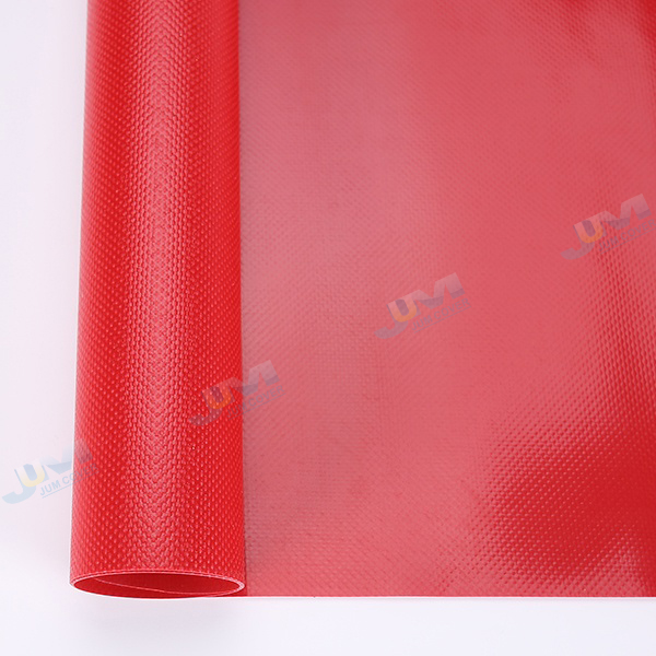 PVC knife coating fabric inflatable material-Deep rose