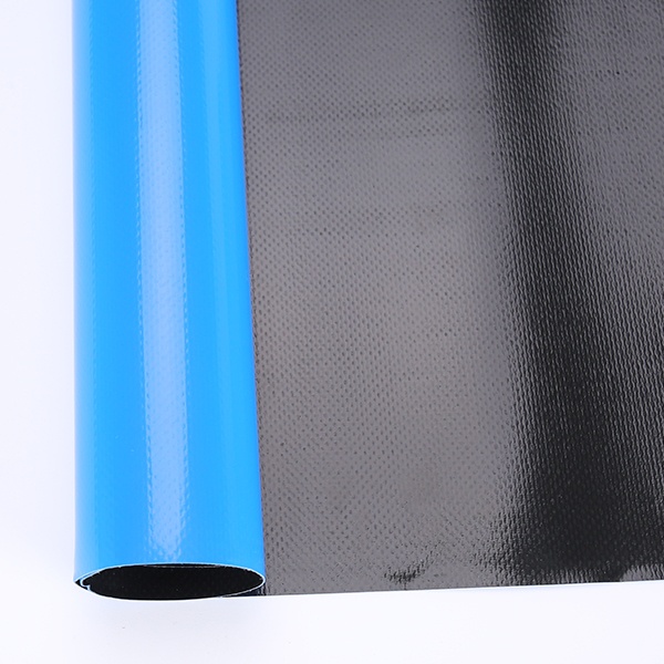 PVC knife coating fabric inflatable material-Blue and black