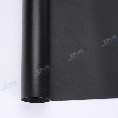 PVC knife coating fabric raw material for truck cover-Black