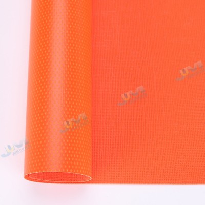 Orange Embossed Pvc Coated Canvas Fabric Roll For Sudan Saudi Arabia Yemen thailand Quality