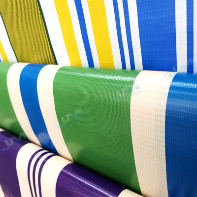 Pvc Tarpaulin Striped Tarps Awning Fabric For Awnings