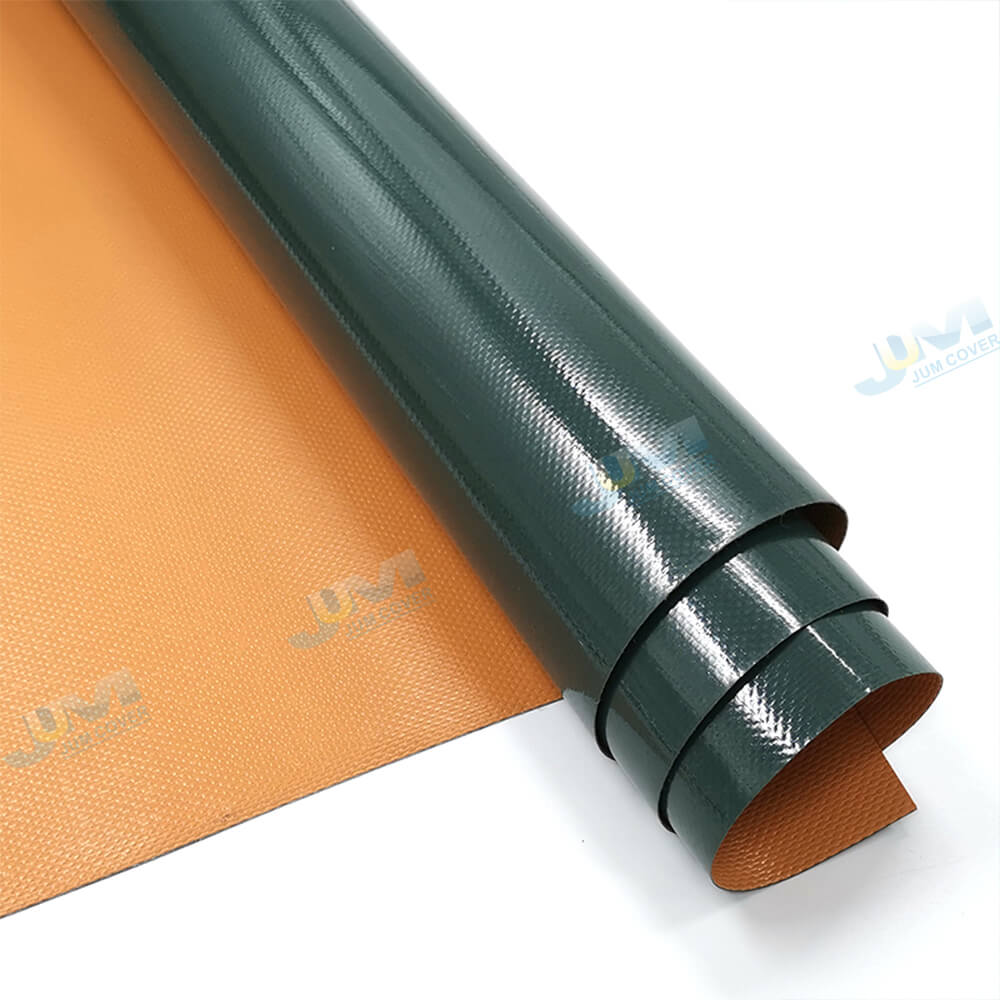 Heavy Duty Waterproof UV Resistant Flame Resistant Vinyl Canvas PVC Polyester Fabric Laminated Coated Tarpaulin for Truck Cover