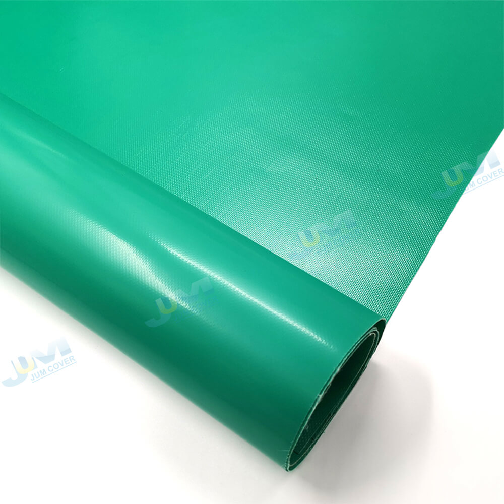 Hot Laminated Tarpaulin Embossed 510GSM 0.40MM 250D*250D 19*21 1.55*50M/R RoHS FR B2