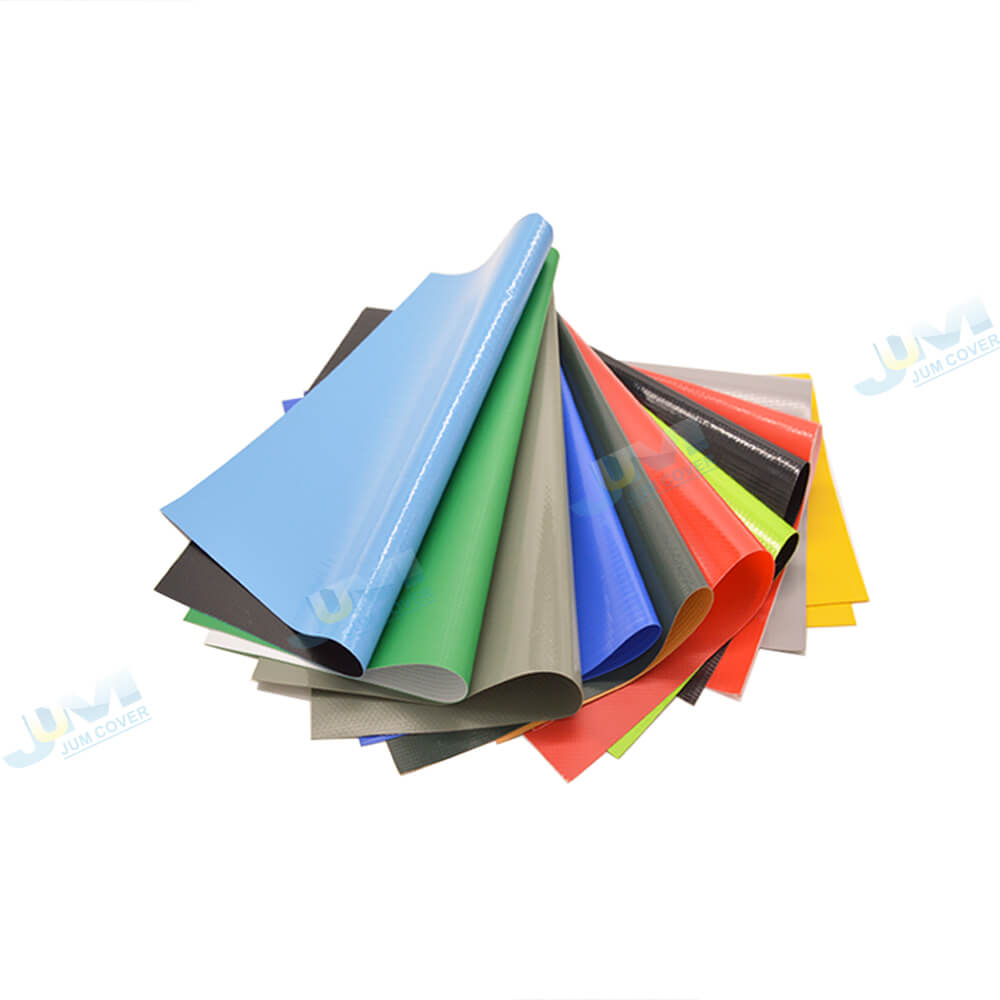 waterproof glue PVC laminated tarpaulin fabric for tent and truck cover