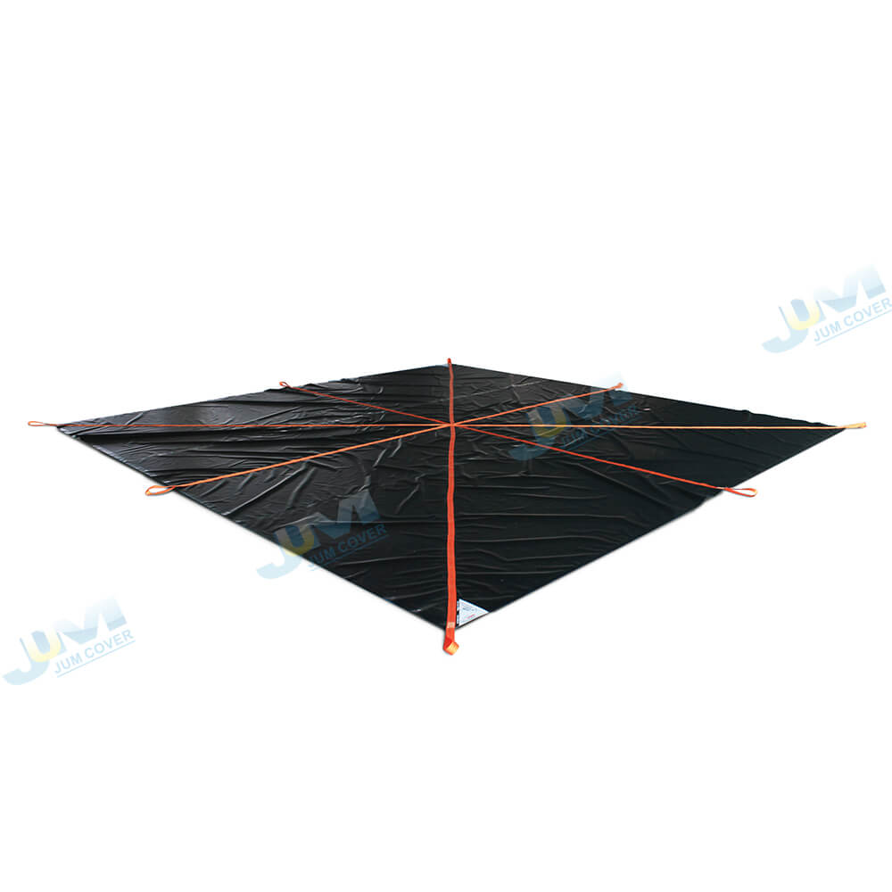 Winter Outdoor Heavy Duty PVC Coated Fabric Vinyl Snow Lifting Tarp Snow Removal Tarp For Car